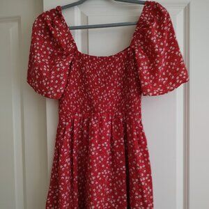 Stunning NEW red summer mini dress